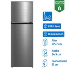 MIDEA - Refrigerador no frost top 266 litros