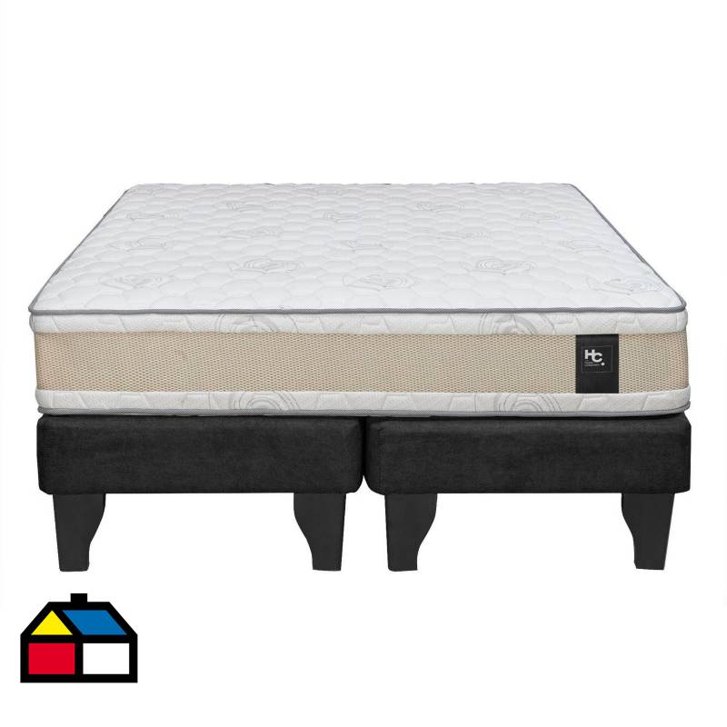 JUST HOME COLLECTION - Cama 2,0 plazas negro