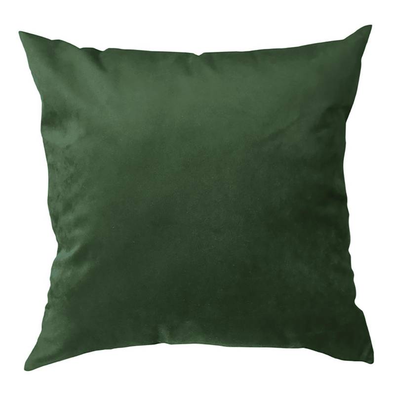 MERIGGI - Cojín velvet verde 40x40 cm