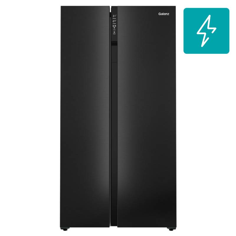 GALANZ - Refrigerador side by side 570 litros negro