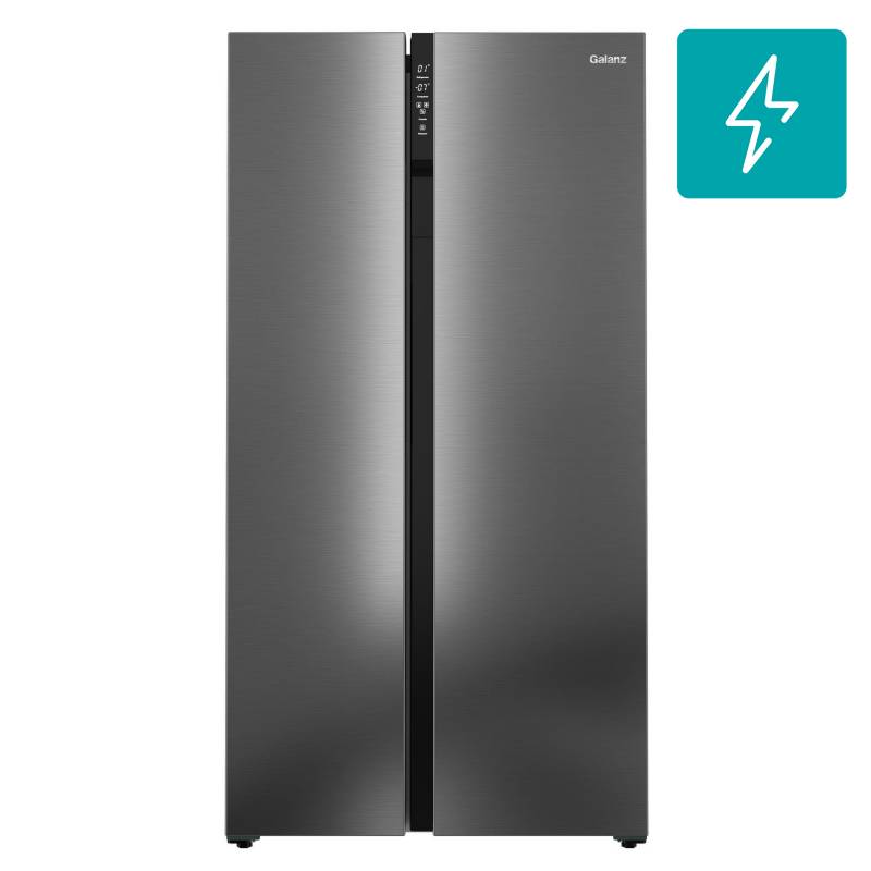 GALANZ - Refrigerador side by side 570 litros inox