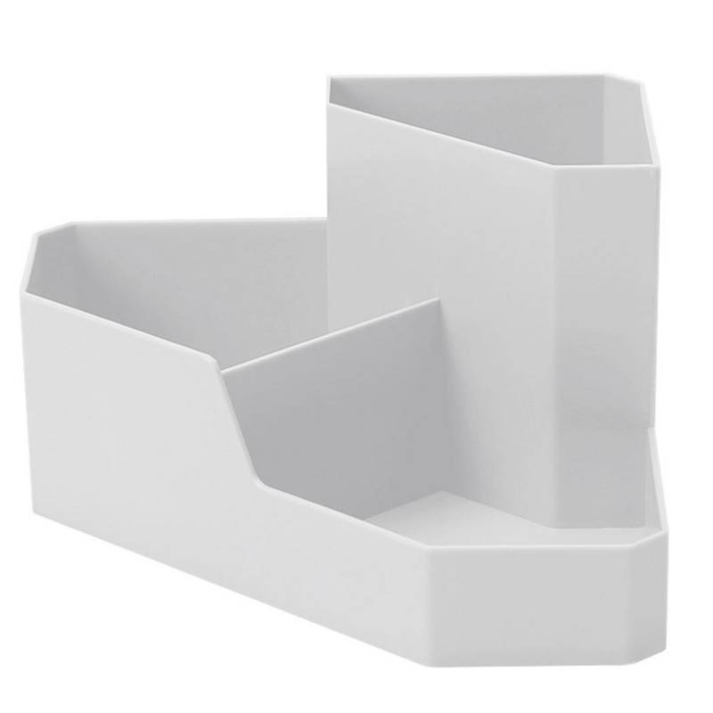 ISOFIT - Organizador de lapices esquinero para escritorio color blanco