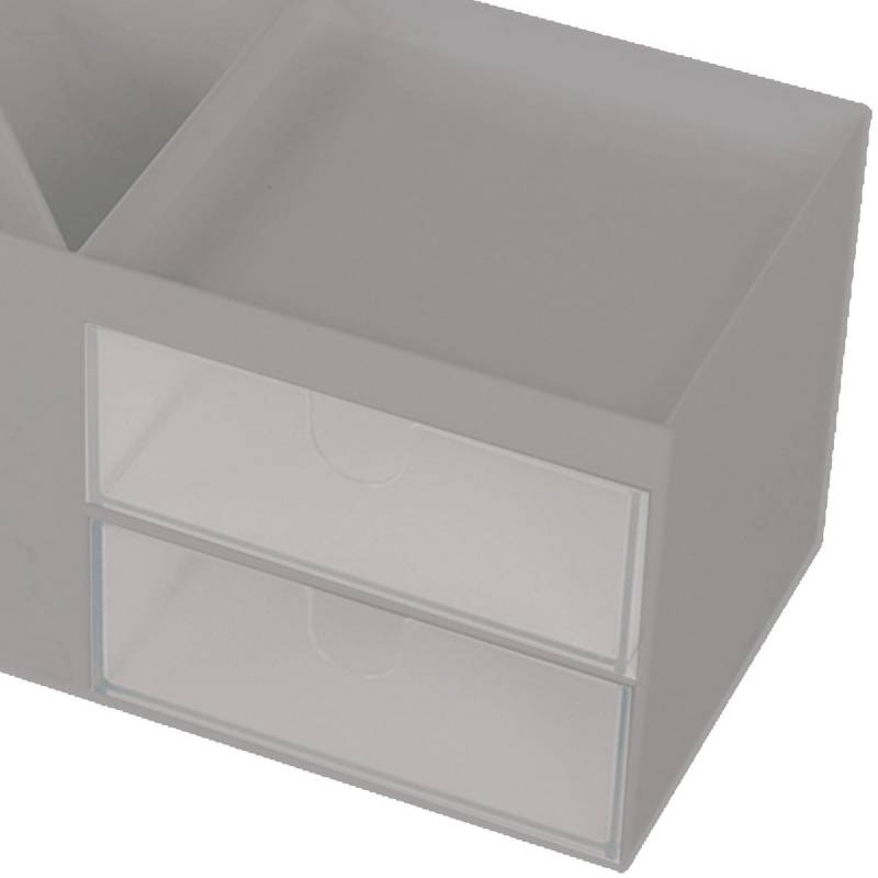 Organizador de escritorio mediano abs 18x9x9 cm color blanco