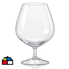 BOHEMIA - Set 6 copas cognac de vidrio 600 ml  transparente