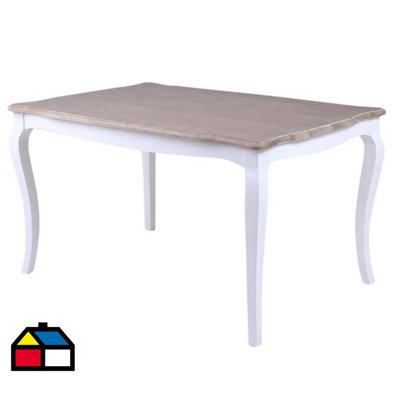 JUST HOME COLLECTION - Mesa Vintage135x90x76 Blanco