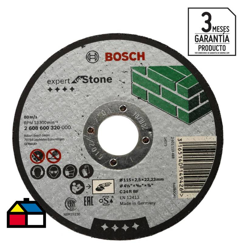 BOSCH - Disco corte piedra 4,5''