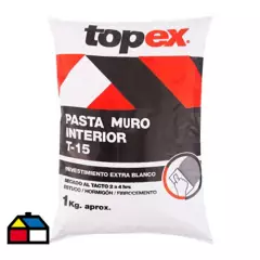 TOPEX - Pasta muro interior TOPEX TR-15 bolsa 1 kilo