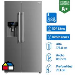 MIDEA - Refrigerador side by side 504 litros