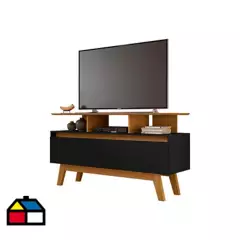 HOGA - Rack tv 50 rubí 1.2 negro 65x120x38 cm