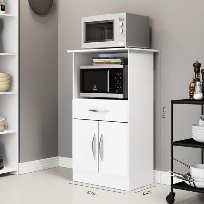 Mueble microondas 62 cm Blanco - Sodimac.com