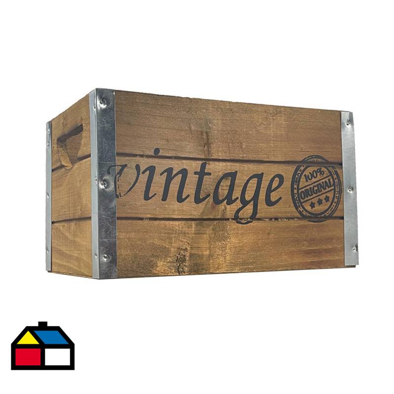 Caja madera vintage 32x21x15 cm