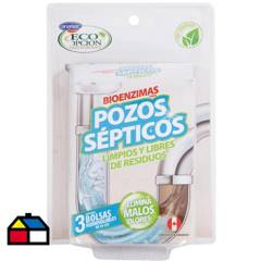 ANASAC - Bioenzimas para limpieza de pozos sépticos y WC 3 unidades