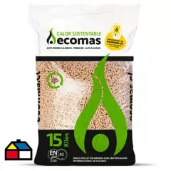 ECOMAX - Pellet de madera 15 kg