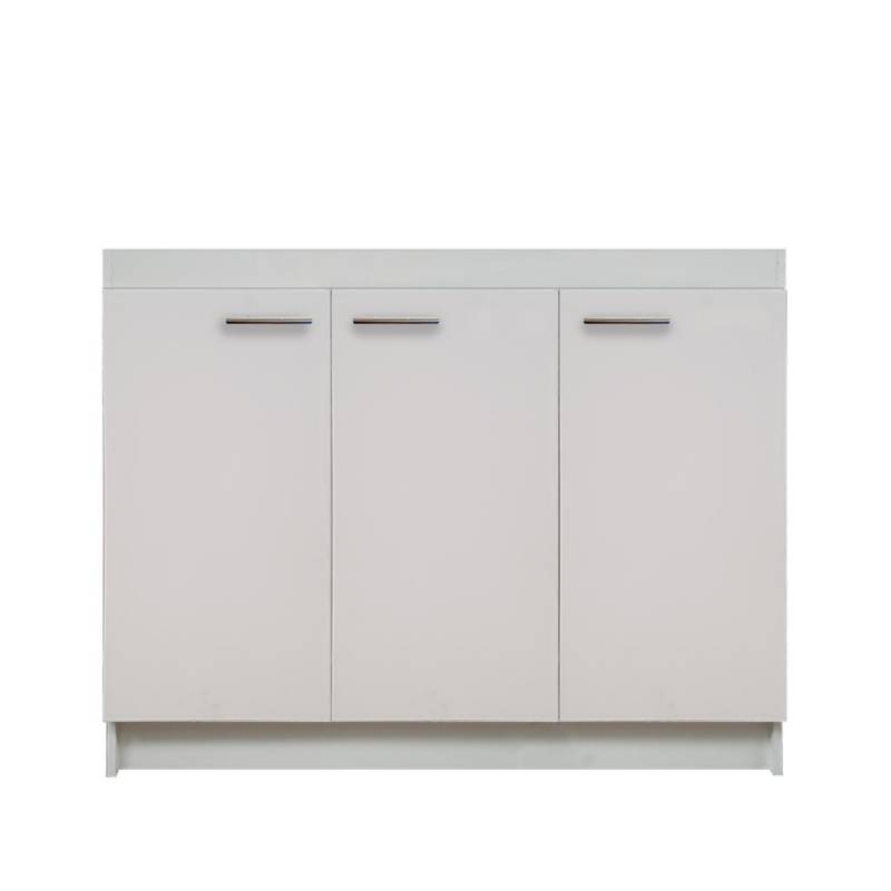 DUPLIDOOR - Mueble base s/lavap blanco 3 pta 120x85x50