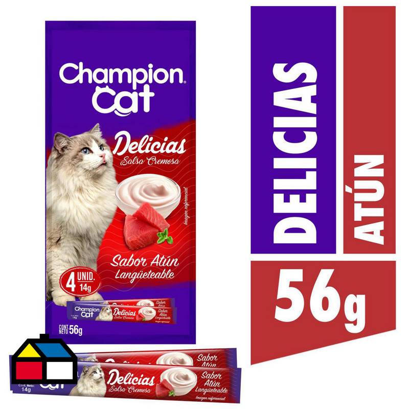 CHAMPION CAT - Snack delcias atún 56 gr.