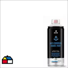 MONTANA COLORS - Pintura Anticorrosiva en Spray Brillante Blanca 400ml