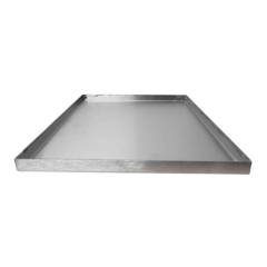 KINGGRILL - Plancha de acero inoxidable - rectangular mediana