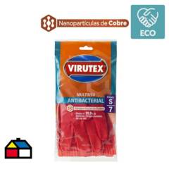 VIRUTEX - Guantes antibacterial talla s