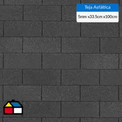 SOMBRATEC - Teja asfáltica negro 2,95 mt2