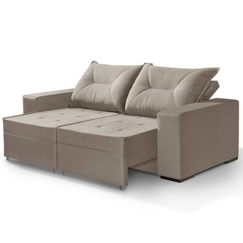 DECOCASA - Sofá Deco extensible y reclinable beige