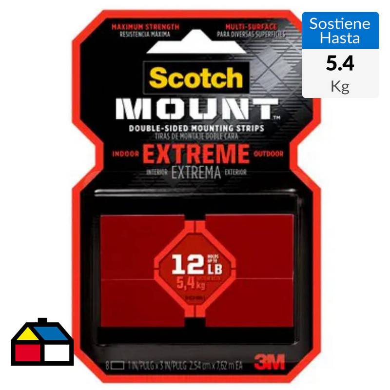 SCOTCH - Cuadros Doble Faz Scotch-Mount Extrema 25.4 mm x 76.2 mm
