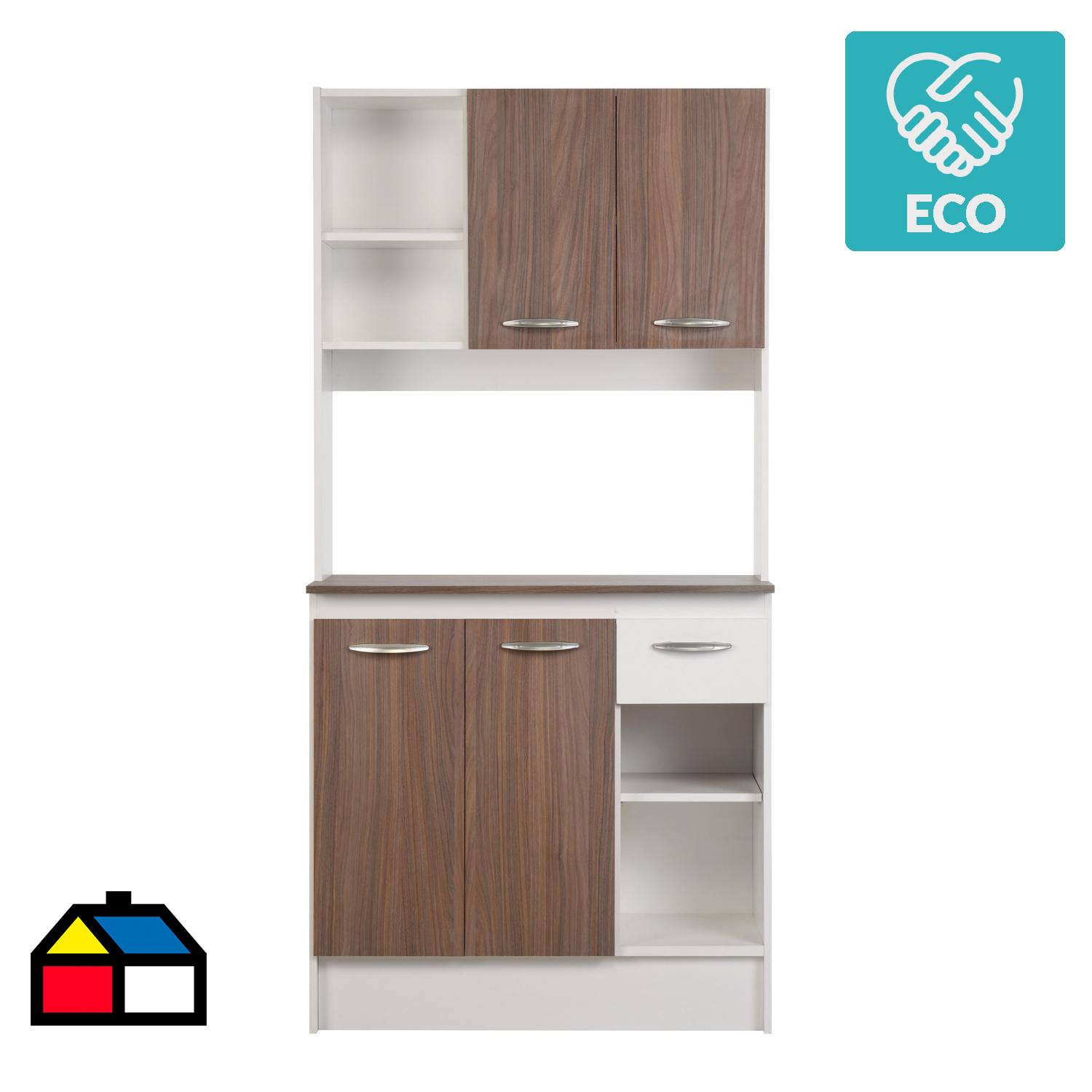 Ripley - MUEBLE ORGANIZADOR DE COCINA MODERNO SOPHIA 4 PUERTAS RYR MUEBLES