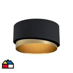EGLO - Lámpara de techo Acero Negro 1 luz 40W E27