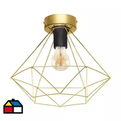 EGLO - Lámpara de techo Acero Dorado 1 luz 60W E27