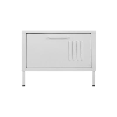 Mini mesa de centro Pop 39x51,5x51,5 cm blanco mate