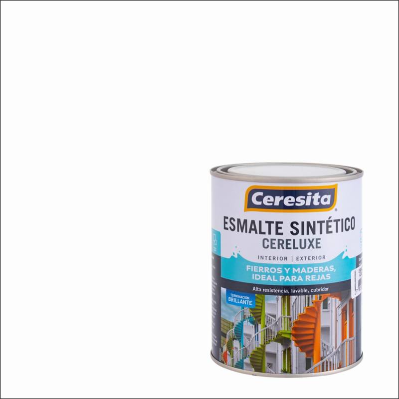 CERESITA - Esmalte Sintético Cereluxe 1/4 galón Blanco