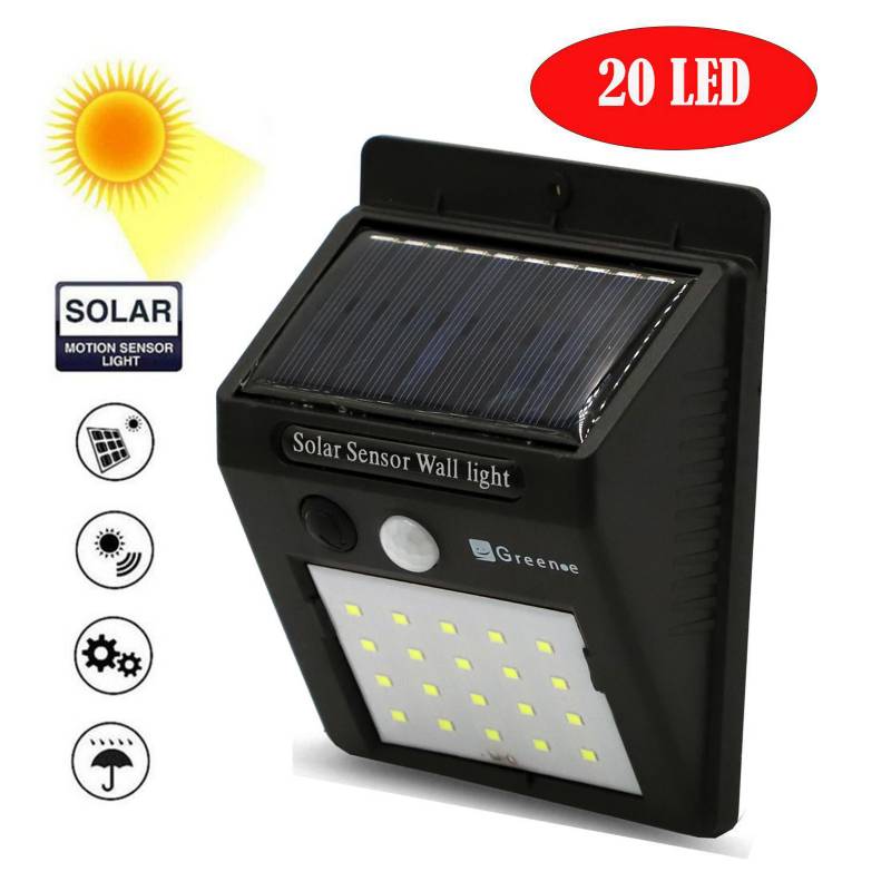 GREEN-E - Foco led solar con sensor