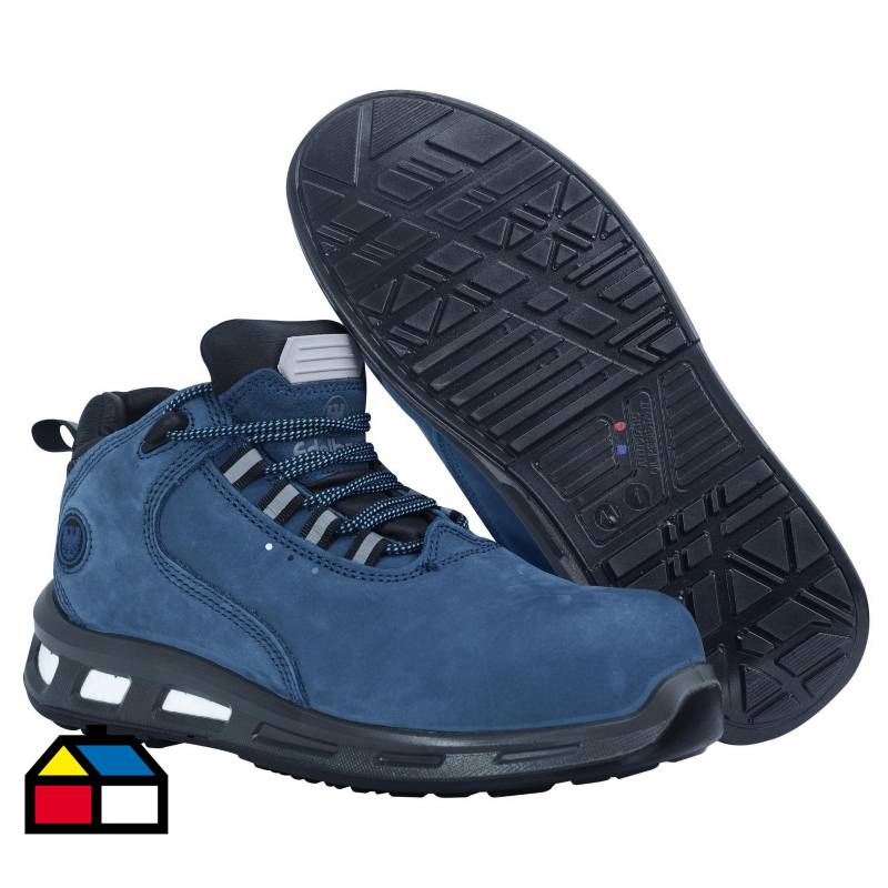 EDELBROCK - Zapato de Seguridad Hombre Talla 41 ED 106 Wpa Blue