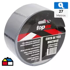 TOPEX - Cinta tela adhesiva 48mm x 27m