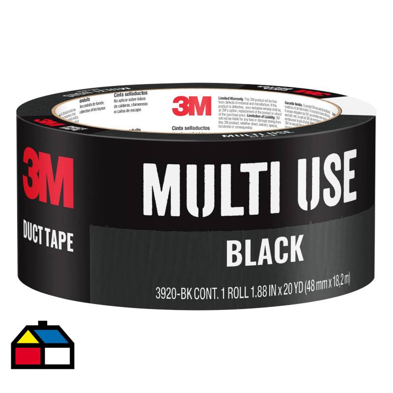 3M - Duct tape cinta negra 48mm x 18m