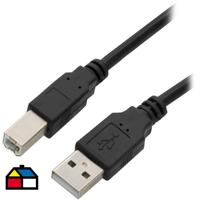 CABLE USB DE IMPRESORA 1.8 METROS 2.0 SIN FILTRO