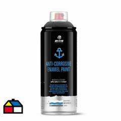 MONTANA COLORS - Pintura Anticorrosiva en Spray Brillante Negro 400ml