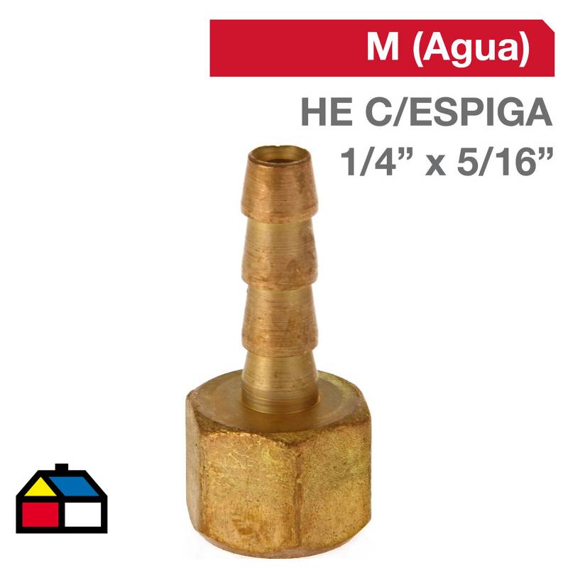 GRIFESA - Cachimba Bronce HI C/ESPIGA 1/4" x 5/16"  1u