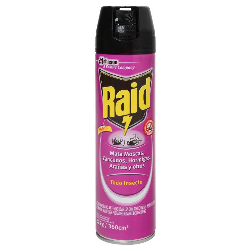 RAID - Insecticida multipropósito 360 ml aerosol