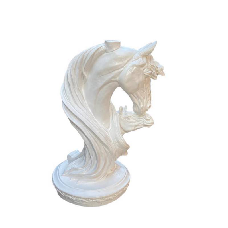 SAT NAM INSPIRES - Figura Caballo decorativo blanco 60 cm