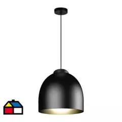 BLUMENAU - Lámpara colgante Blum negra aluminio 350mm 1 luz E27
