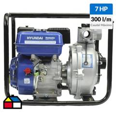HYUNDAI - Motobomba gasolina 2"x2" partida manual alta presión