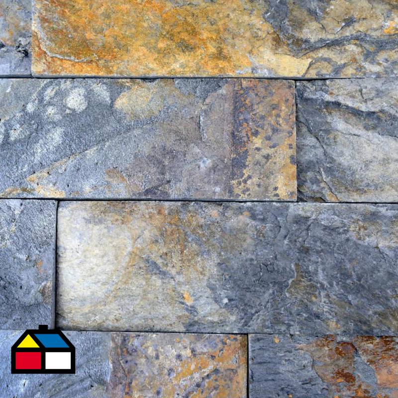SIN MARCA - Cajon piedra natural gris oxi 15m2
