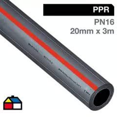 VINILIT - Tubo PP-Rct Gris 20 mm x 3 m PN16