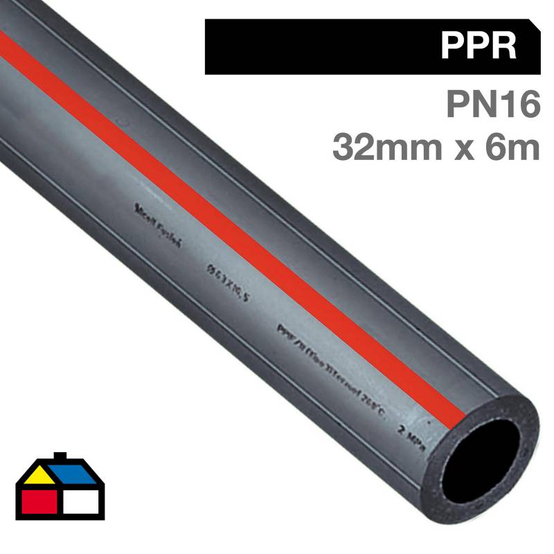 VINILIT - Tubo PP-Rct Gris 32 mm x 6 m PN16