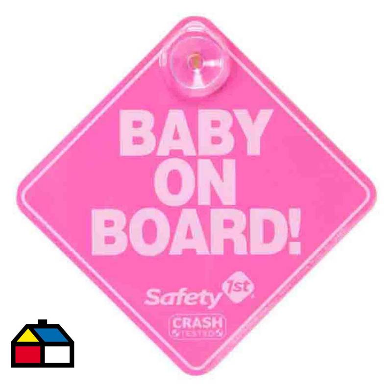 SAFETY 1ST - Letrero Baby On Board Rosado