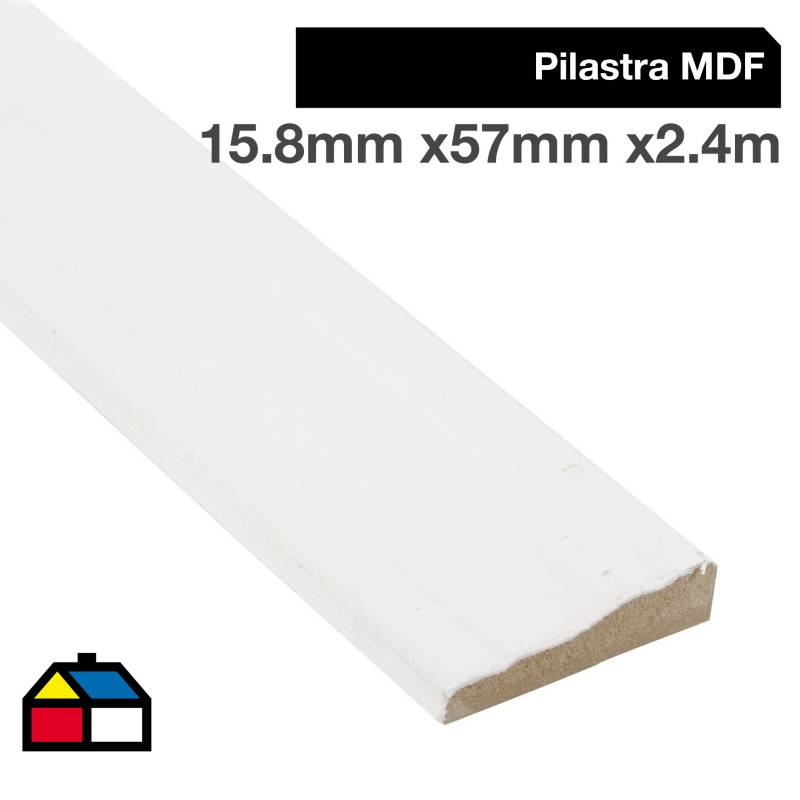 SIN MARCA - Pilastra MDF Premol 15x57 mm x 2.44 m