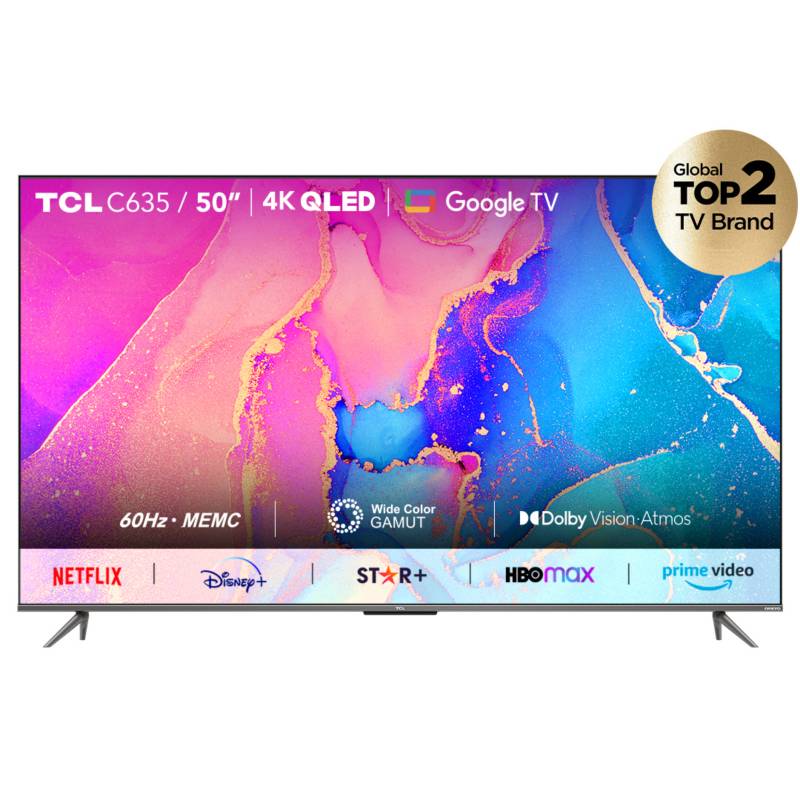 TCL - Smart TV QLED 50 " 4K Ultra HD 50C635