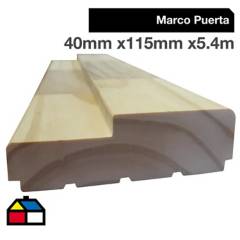 SIN MARCA - Juego Marco Puerta Pino 40x115x5400