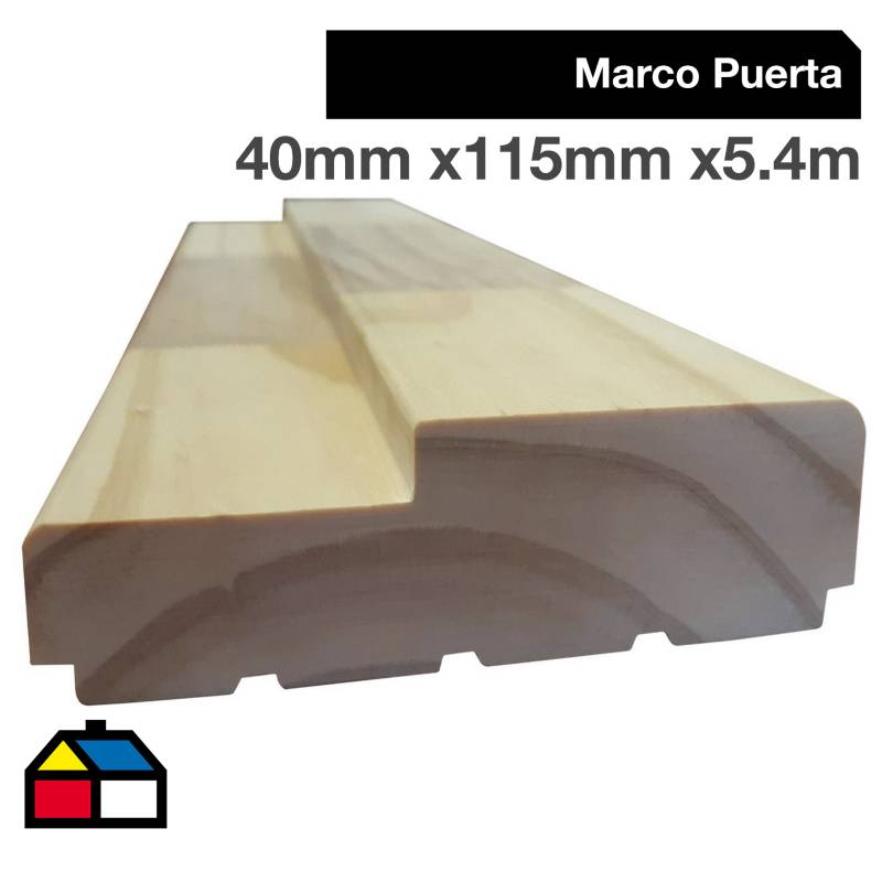 SIN MARCA - Juego Marco Puerta Pino 40x115x5400