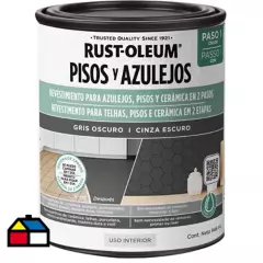 RUST OLEUM - Pintura Base para Pisos y Azulejos Gris Oscuro de 946 ml